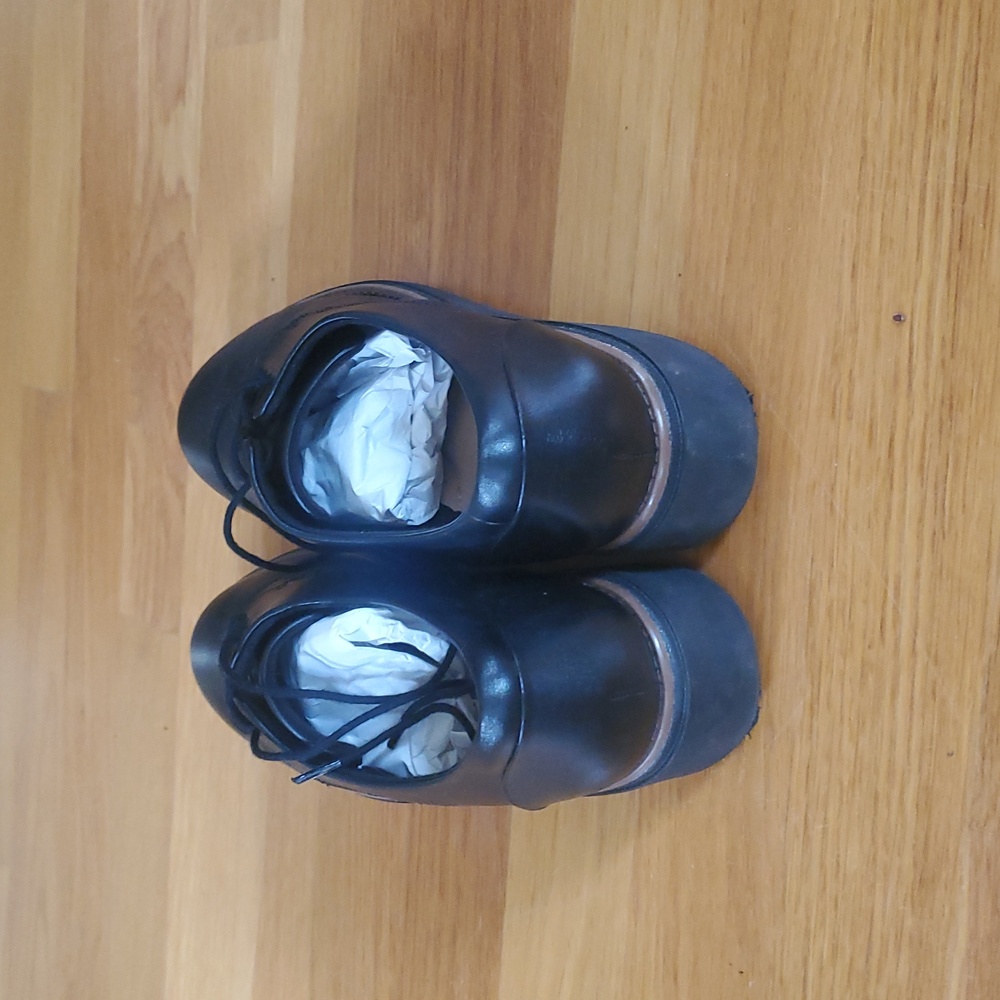 Clarks Sharon Noel lace up Oxford size 8.5. Black leather - Picture 7 of 7
